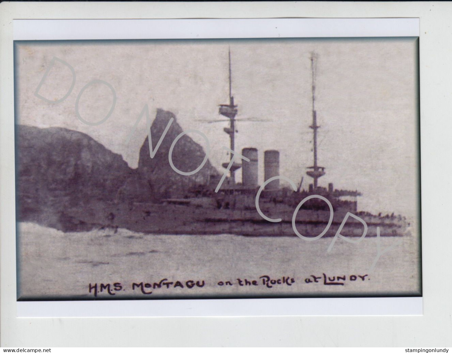 20. IN06. Four Lundy Island HMS Montague/Montagu Warship Produced By Ingram Retirment Sale Price Slashed! - Guerre, Militaire