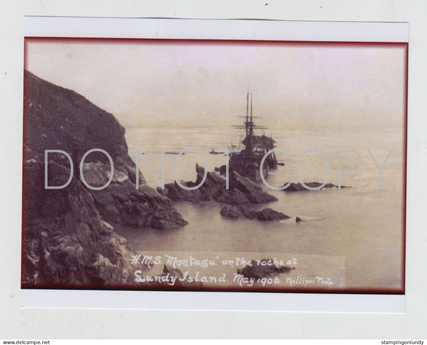 33. PH01. Four Lundy Island HMS Montague/Montagu Warship Produced By Phillips Retirment Sale Price Slashed! - War, Military