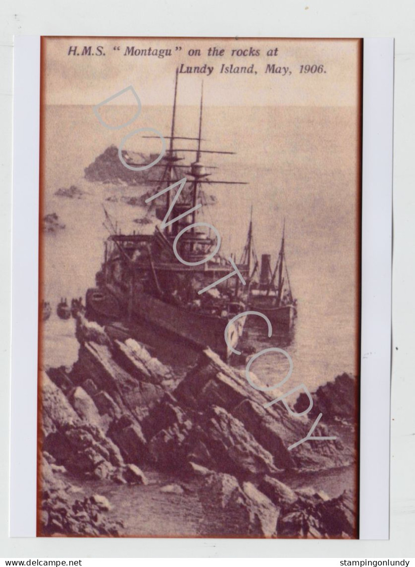 37. PH12. Four Lundy Island HMS Montague/Montagu Warship Produced By Phillips Retirment Sale Price Slashed! - War, Military
