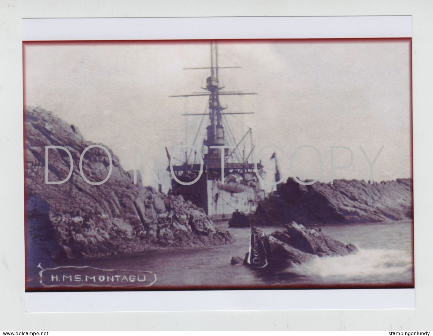 27. NC21. Four Lundy Island HMS Montague/Montagu Warship Producer Unknown Retirment Sale Price Slashed! - Guerre, Militaire