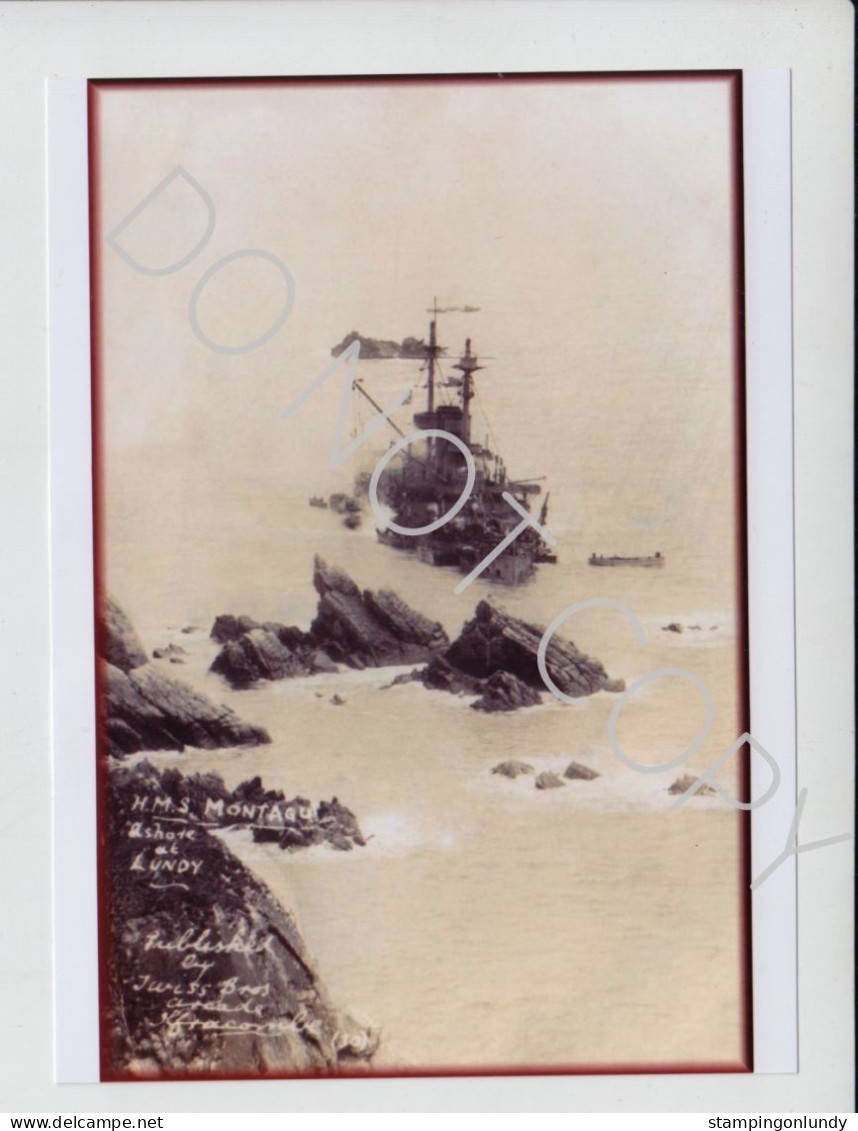 48. TW41. Four Lundy Island HMS Montague/Montagu Warship Produced By Twiss Retirment Sale Price Slashed! - Guerre, Militaire