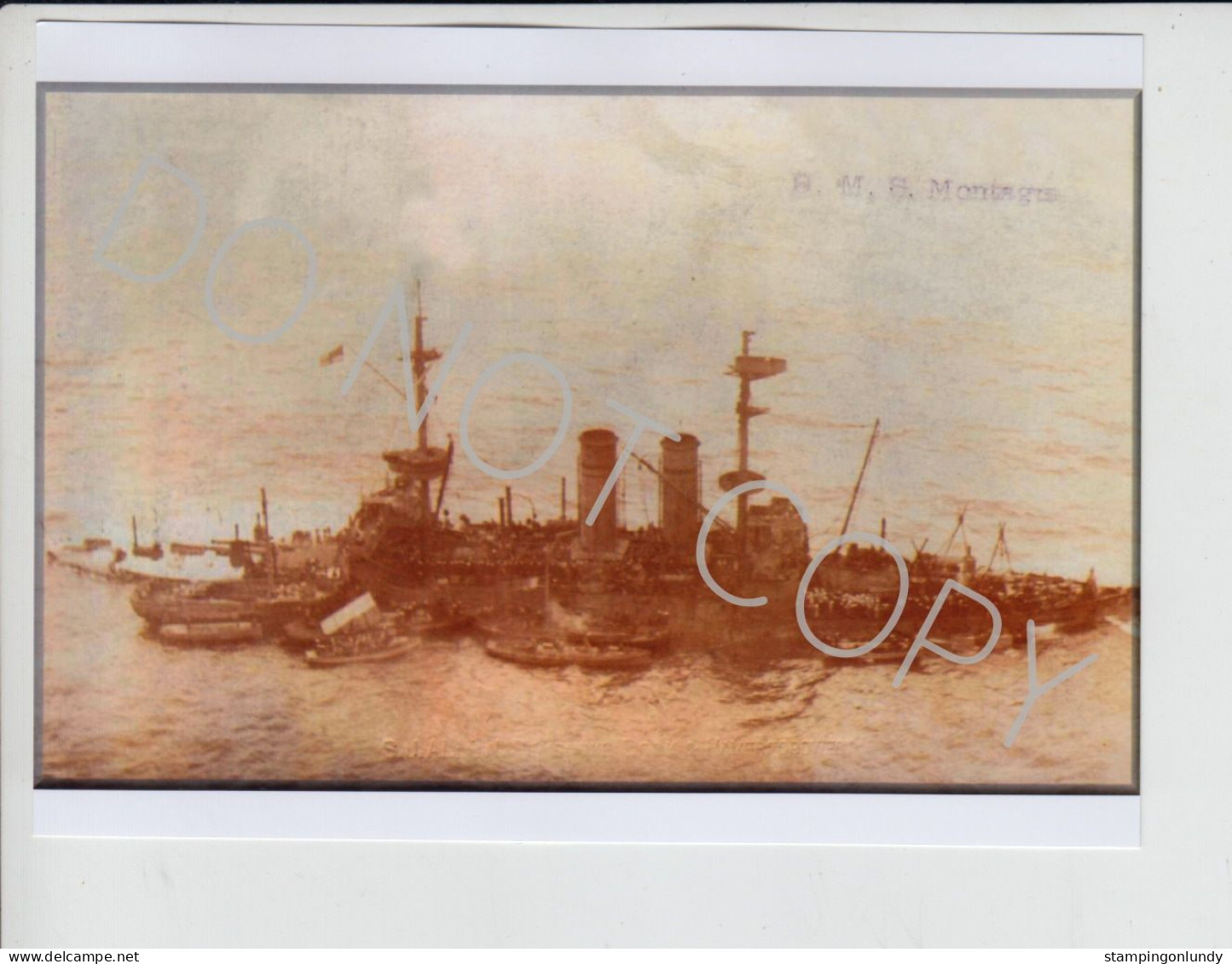 07. AL28. Four Lundy Island HMS Montague/Montagu Warship Produced By Allen Retirment Sale Price Slashed! - Guerre, Militaire