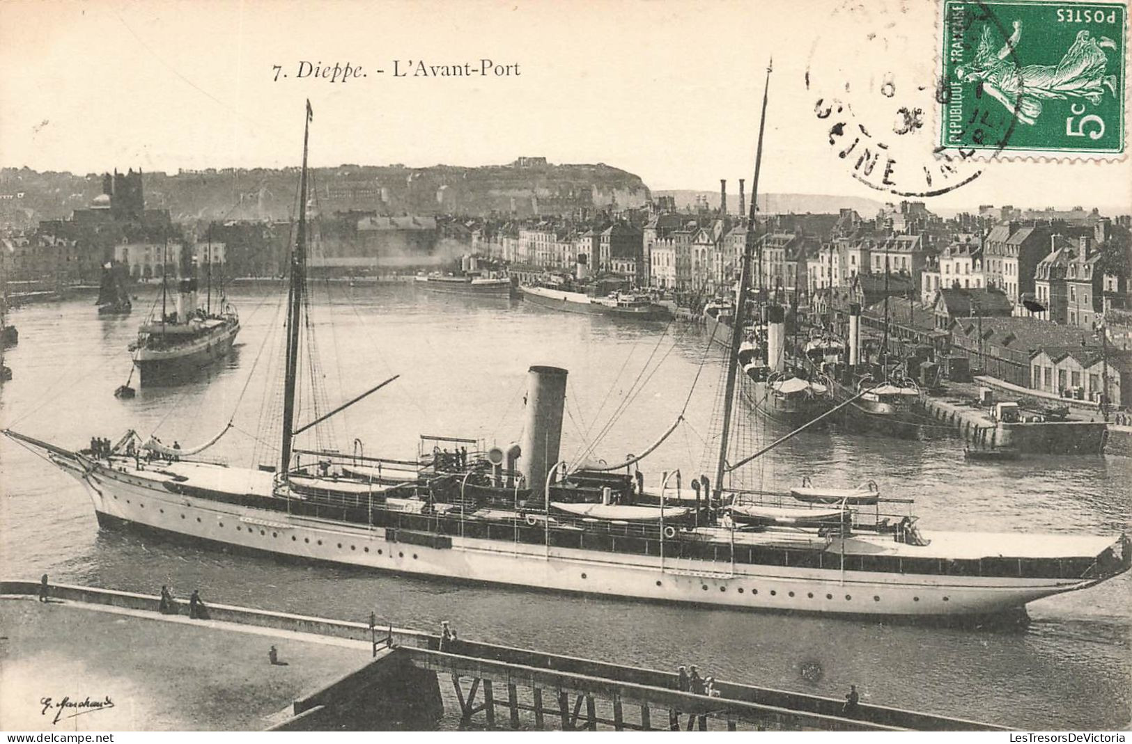 FRANCE - Dieppe - L'Avant Port - Bateaux  - Carte Postale Ancienne - Dieppe