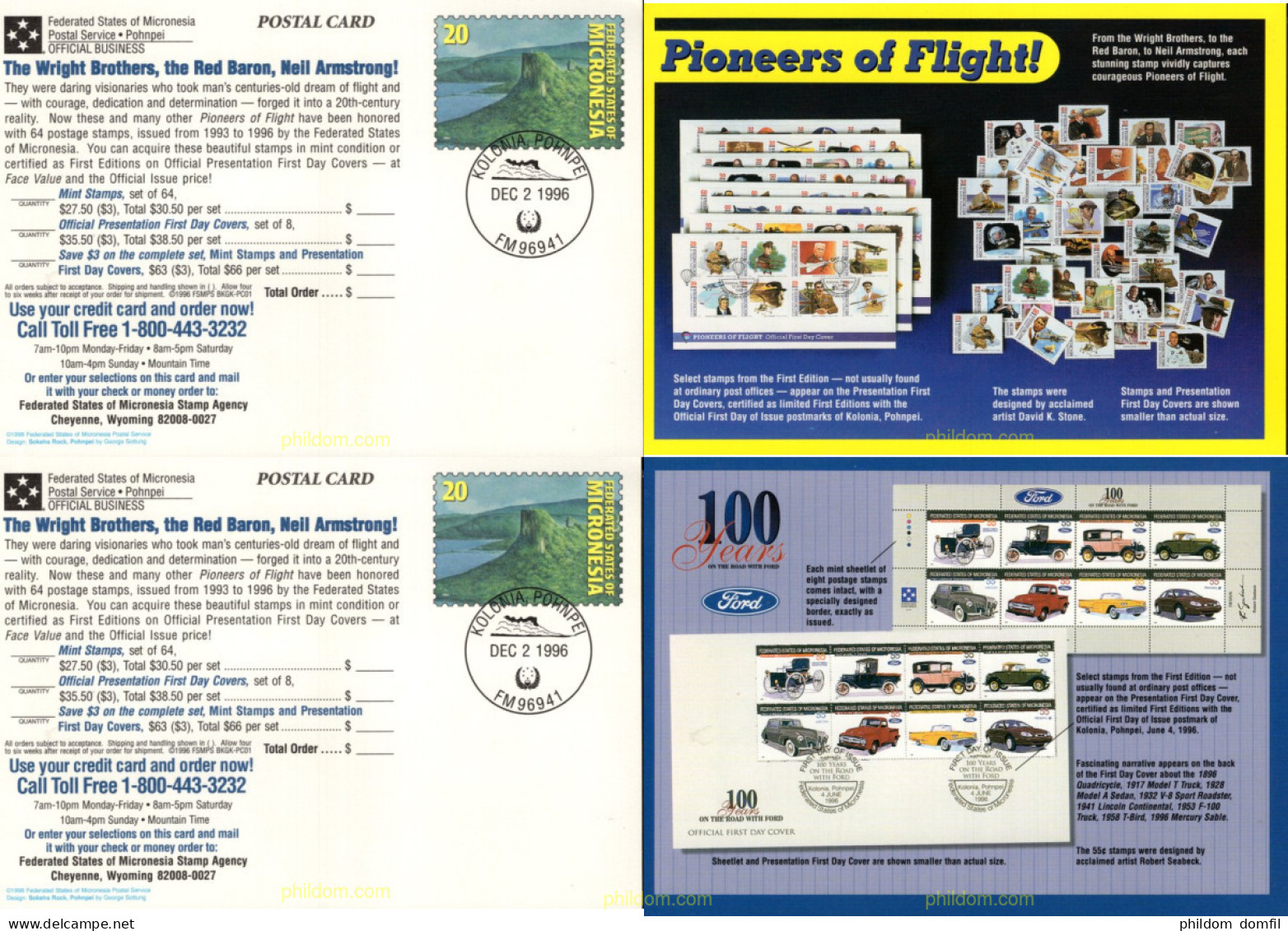 719186 MNH MARSHALL Islas 1996 100 AÑOS DE LA FORD - Marshallinseln