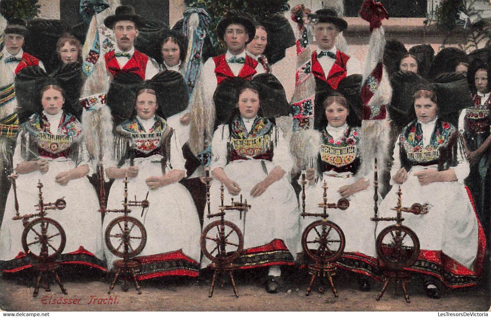 FOLKLORE - Costumes - Costume Alsacien - Carte Postale Ancienne - Vestuarios