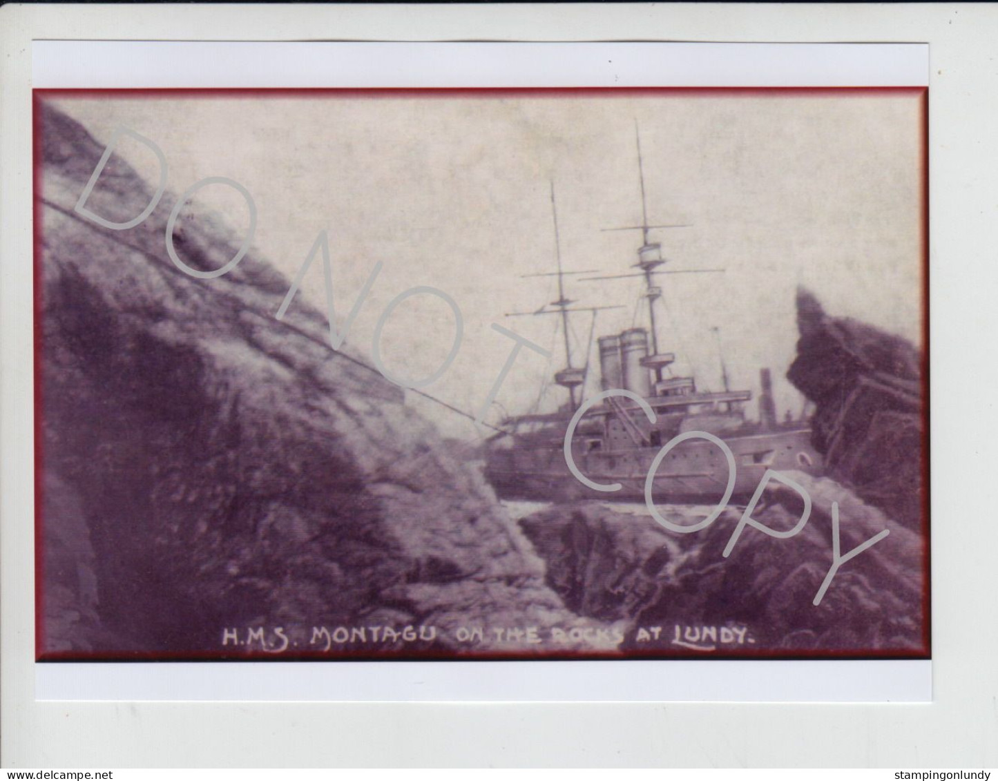 19. IN01. Four Lundy Island HMS Montague/Montagu Warship Produced By Ingram Retirment Sale Price Slashed! - War, Military