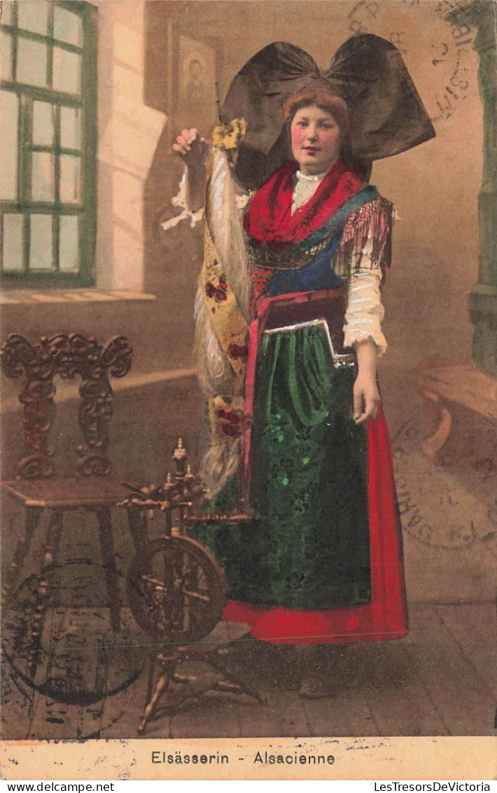 FOLKLORE - Costumes - Alsacienne - Carte Postale Ancienne - Kostums