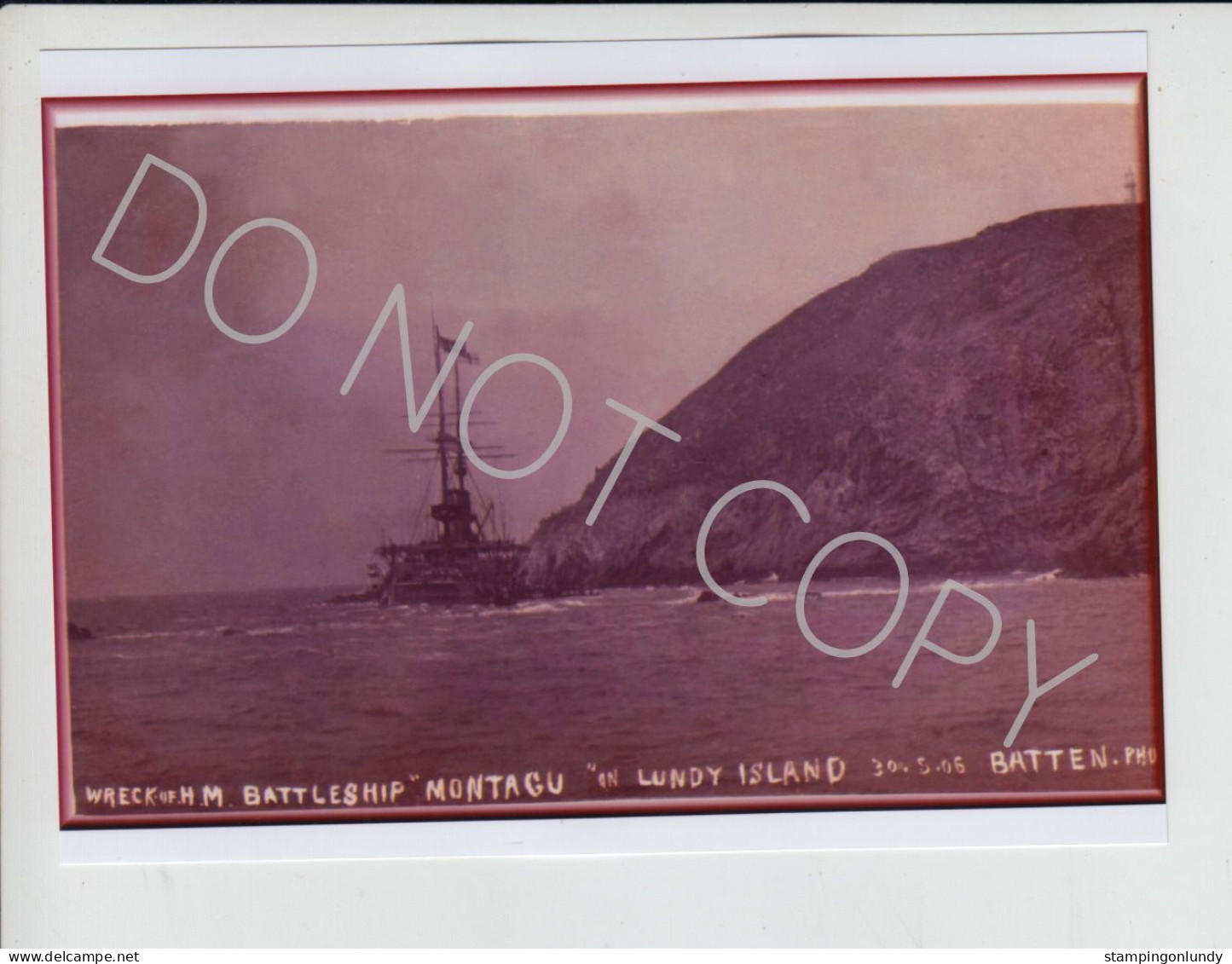 10. BA05. Four Lundy Island HMS Montague/Montagu Warship Produced By Batton Retirment Sale Price Slashed! - Guerra, Militares
