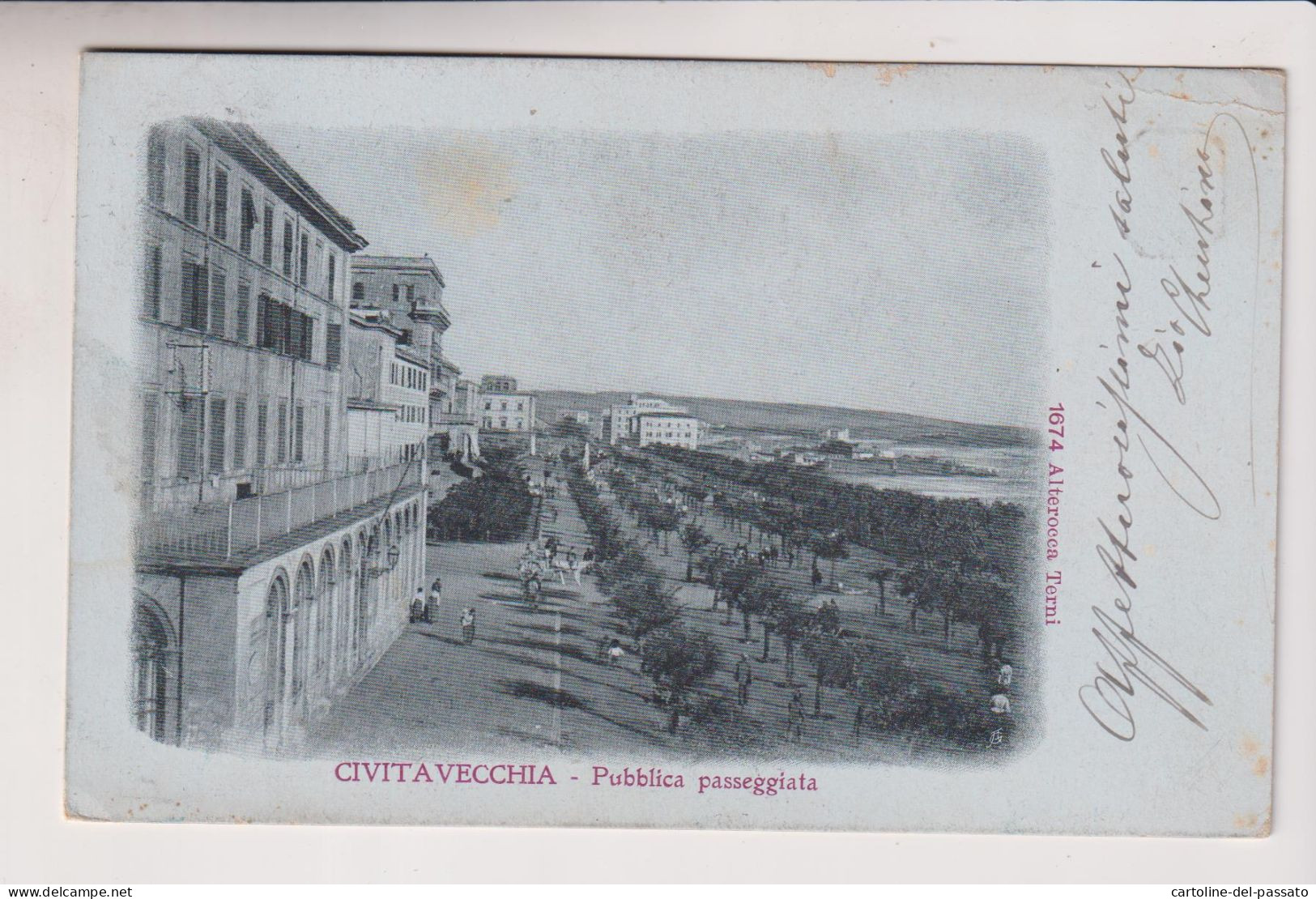 CIVITAVECCHIA  ROMA  PUBBLICA PASSEGGIATA  VG - Civitavecchia