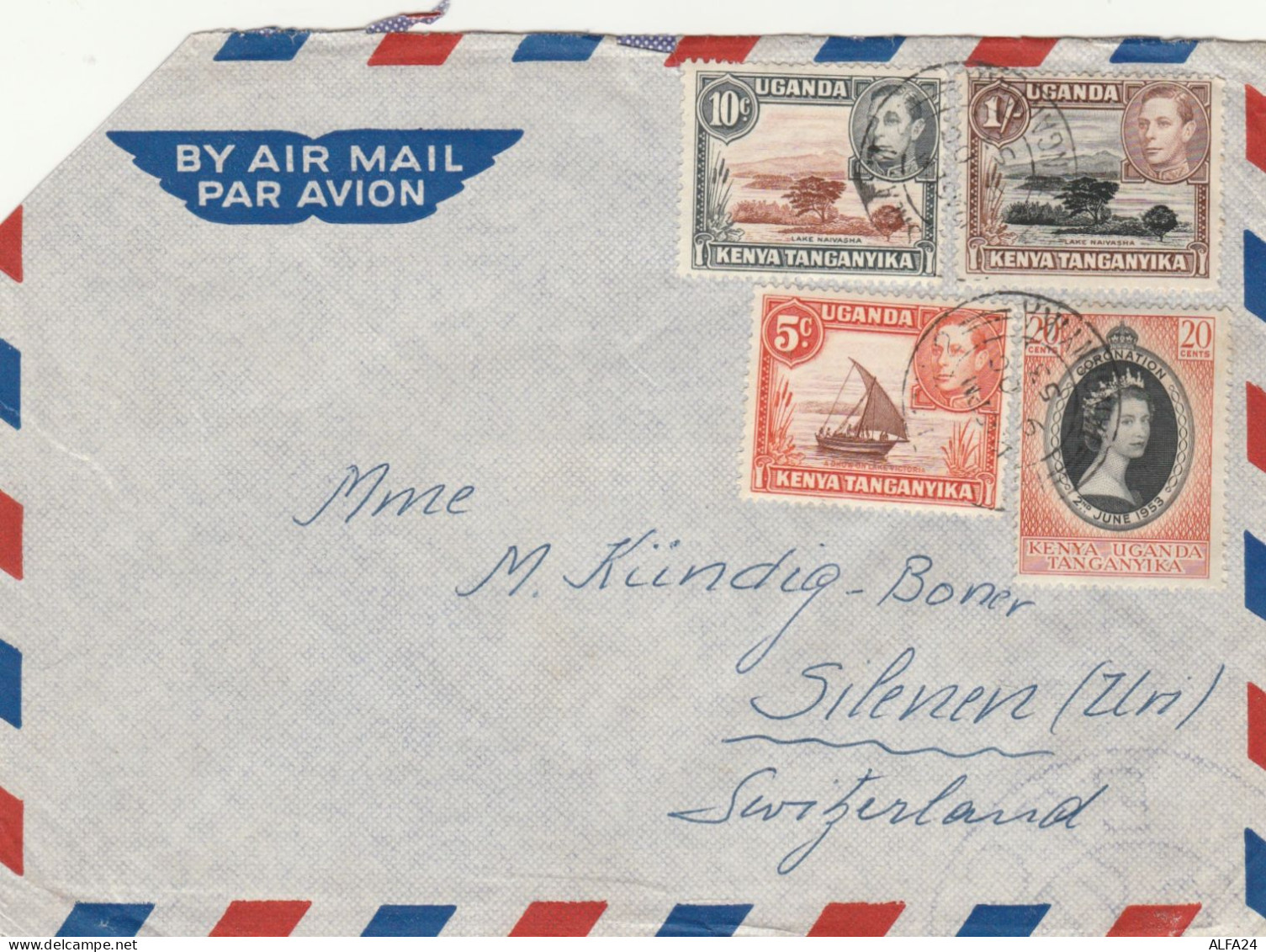 LETTERA UGANDA KENYA TANGANYKA 1958 (KP448 - Kenya, Uganda & Tanganyika