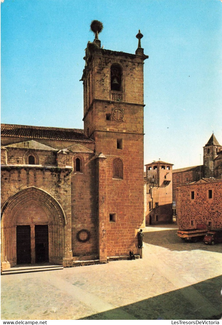 ESPAGNE - Caceres - Vue Sur La Place De Santa Maria Et La Cathédrale - Colorisé - Carte Postale - Cáceres