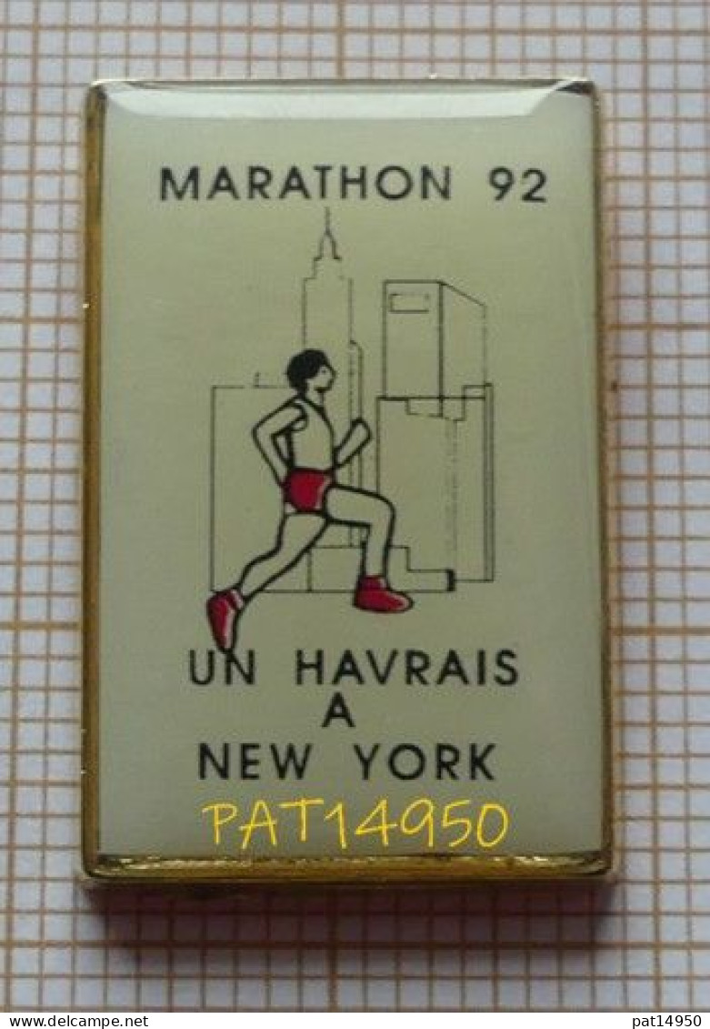 PAT14950 MARATHON 92  UN HAVRAIS à NEW YORK  LE HAVRE - Athlétisme