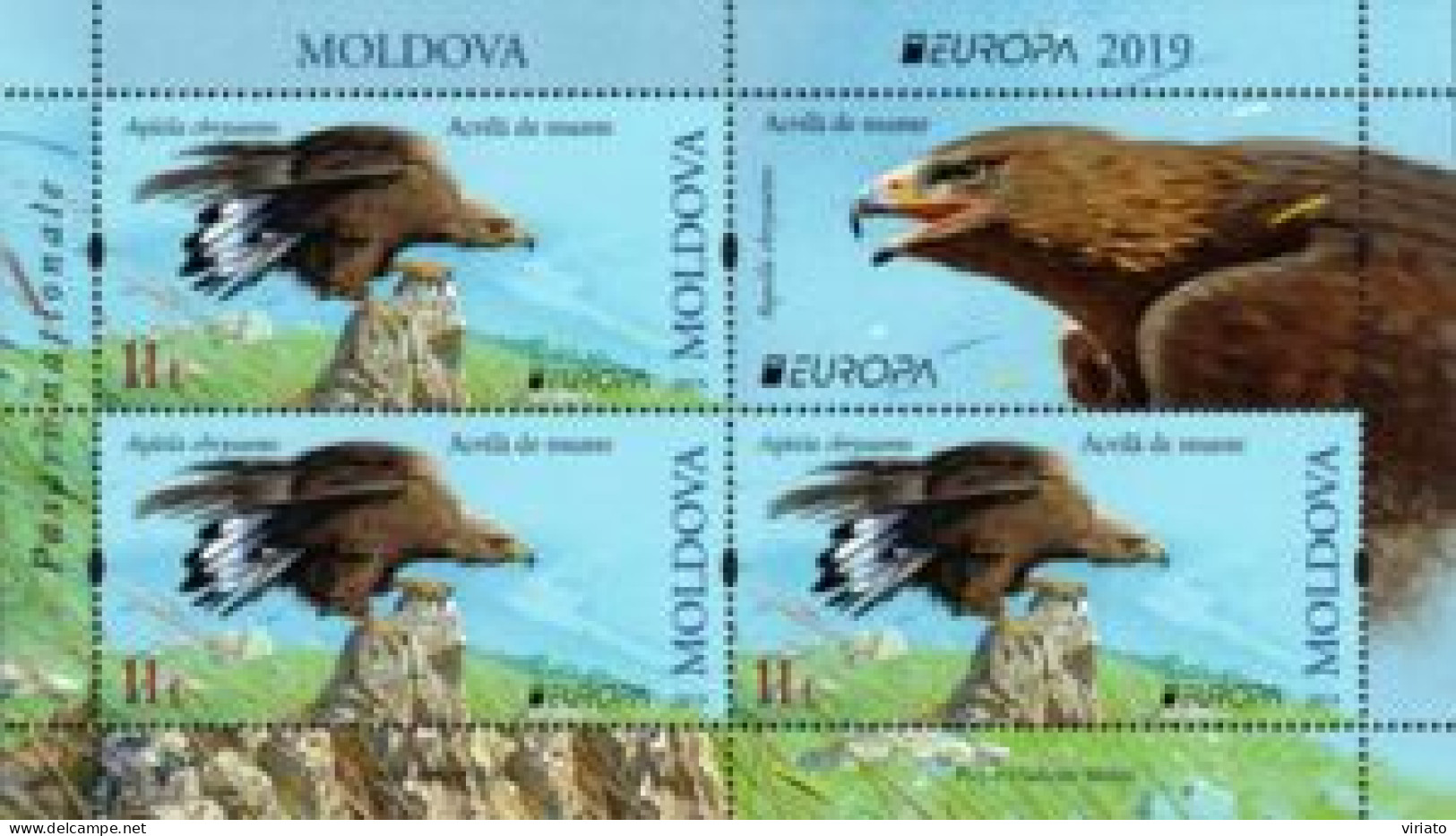 Moldova 2019 (Mi HB26) - Golde Eagle (Aquila Chrysaetos) - Collections, Lots & Series