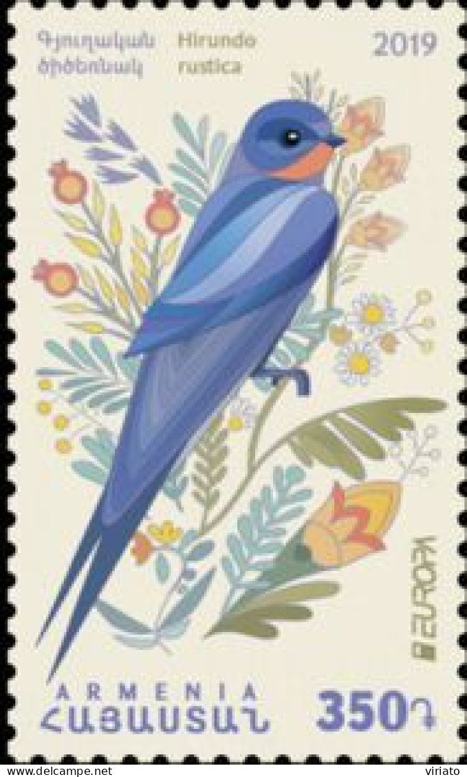 Armenia 2019 (Mi 1168 ) - Barn Swallow (Hirundo Rusrica) - Collections, Lots & Series