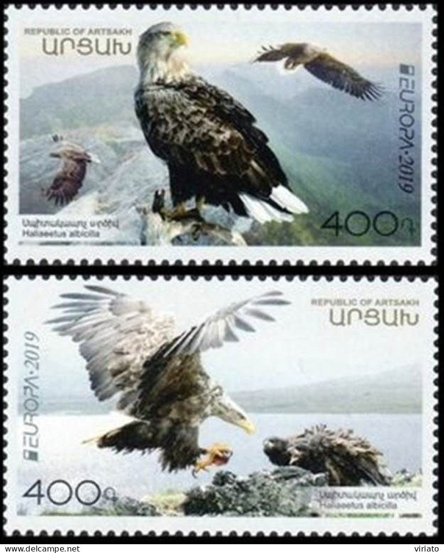 Artsakh 2019 (Mi 191.92 ) - White-tailed Eagle (Haliaeetus Albicilla) - Collections, Lots & Séries