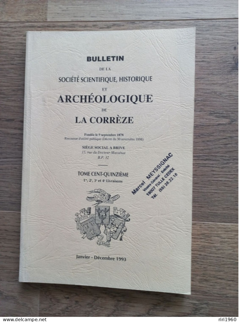 24 .Bulletins de la société scientifique, historique et archéologique de la correze.tulle.