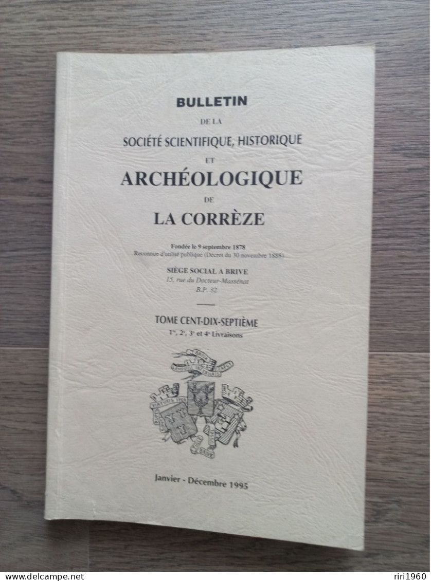 24 .Bulletins de la société scientifique, historique et archéologique de la correze.tulle.