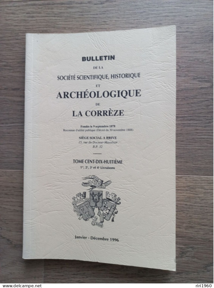 24 .Bulletins de la société scientifique, historique et archéologique de la correze.tulle.