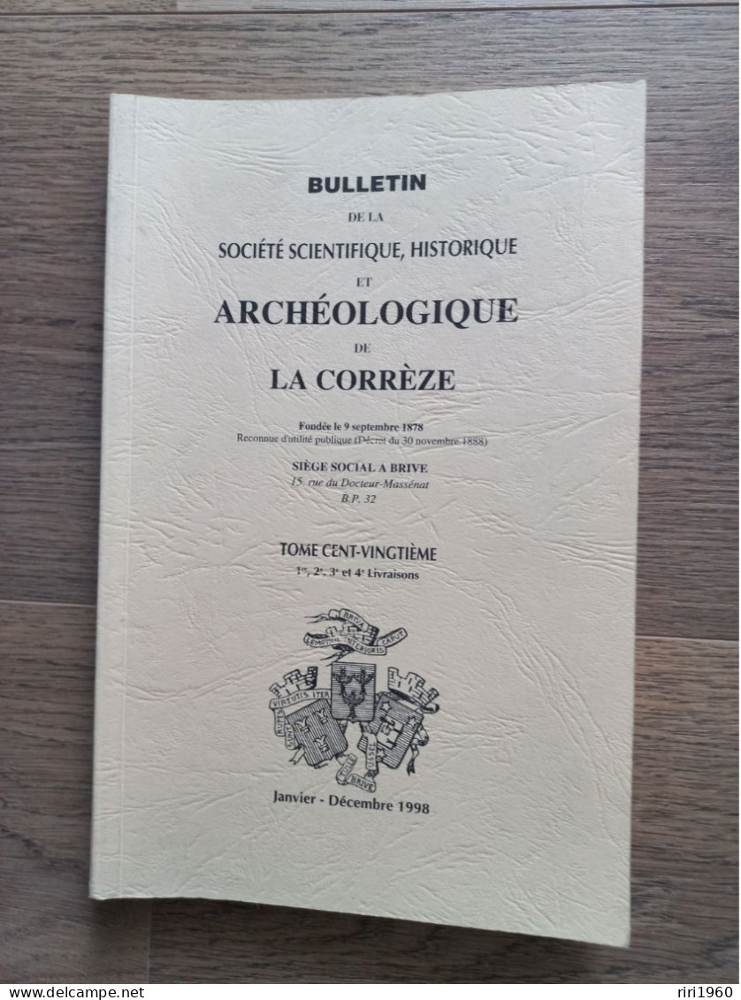 24 .Bulletins de la société scientifique, historique et archéologique de la correze.tulle.