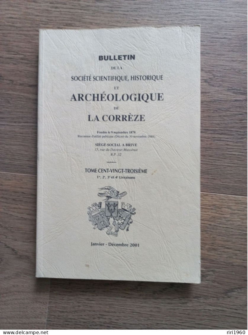 24 .Bulletins de la société scientifique, historique et archéologique de la correze.tulle.