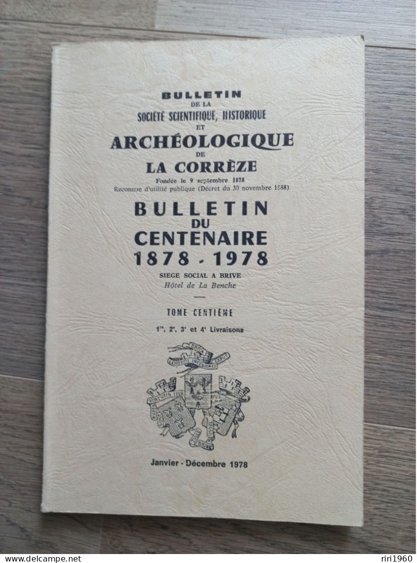 24 .Bulletins de la société scientifique, historique et archéologique de la correze.tulle.