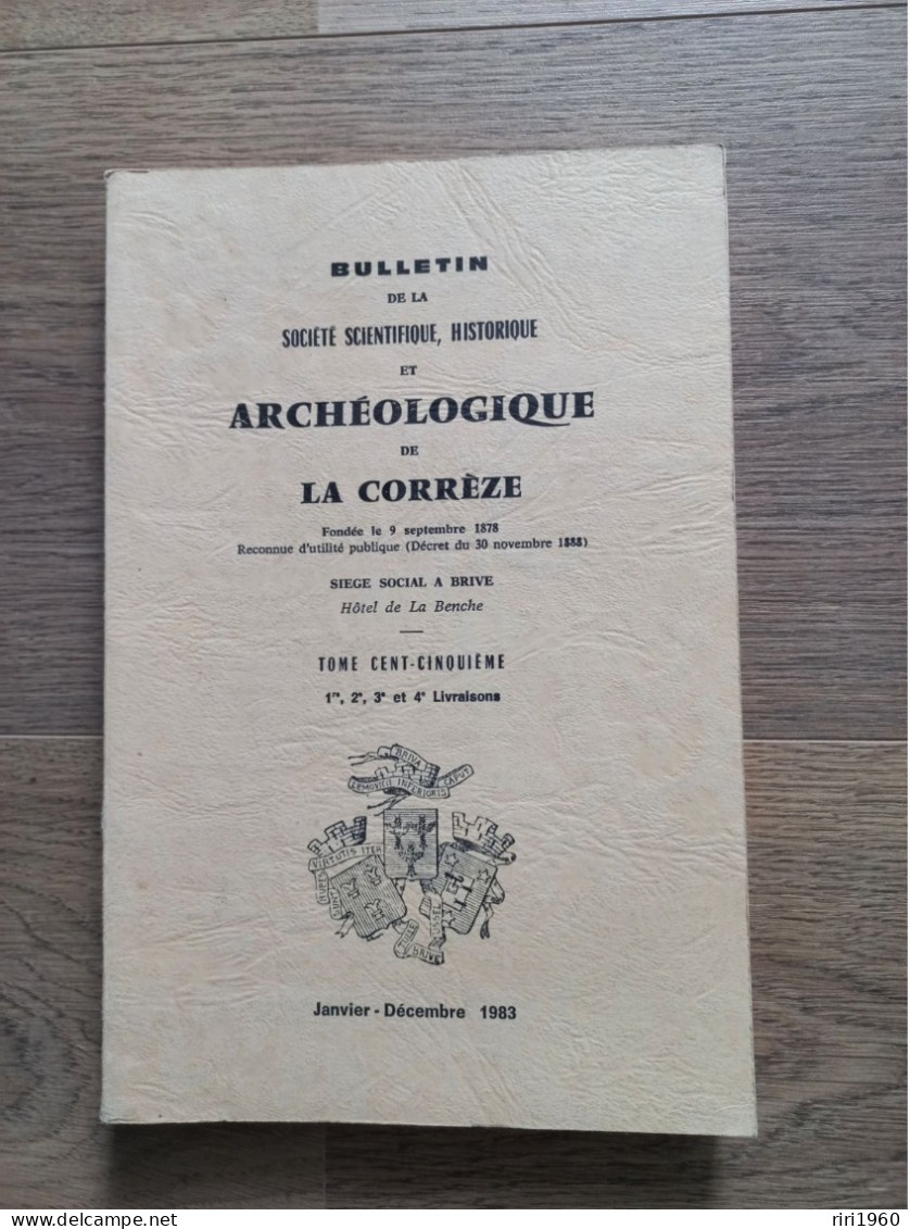 24 .Bulletins de la société scientifique, historique et archéologique de la correze.tulle.