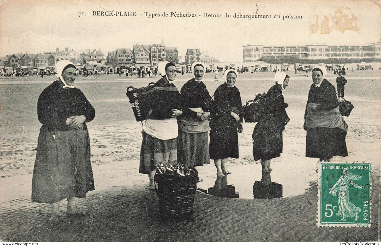 FRANCE - Berck - Plage - Types De Pêcheuses - Retour Du Débarquement Du Poisson - Carte Postale Ancienne - Berck