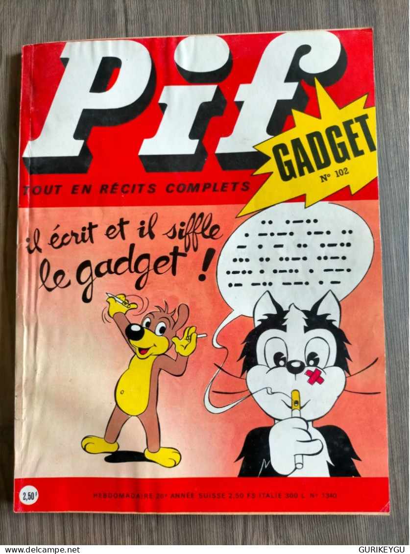 PIF GADGET N° 102  GOTLIB 1971   TTBE - Pif & Hercule