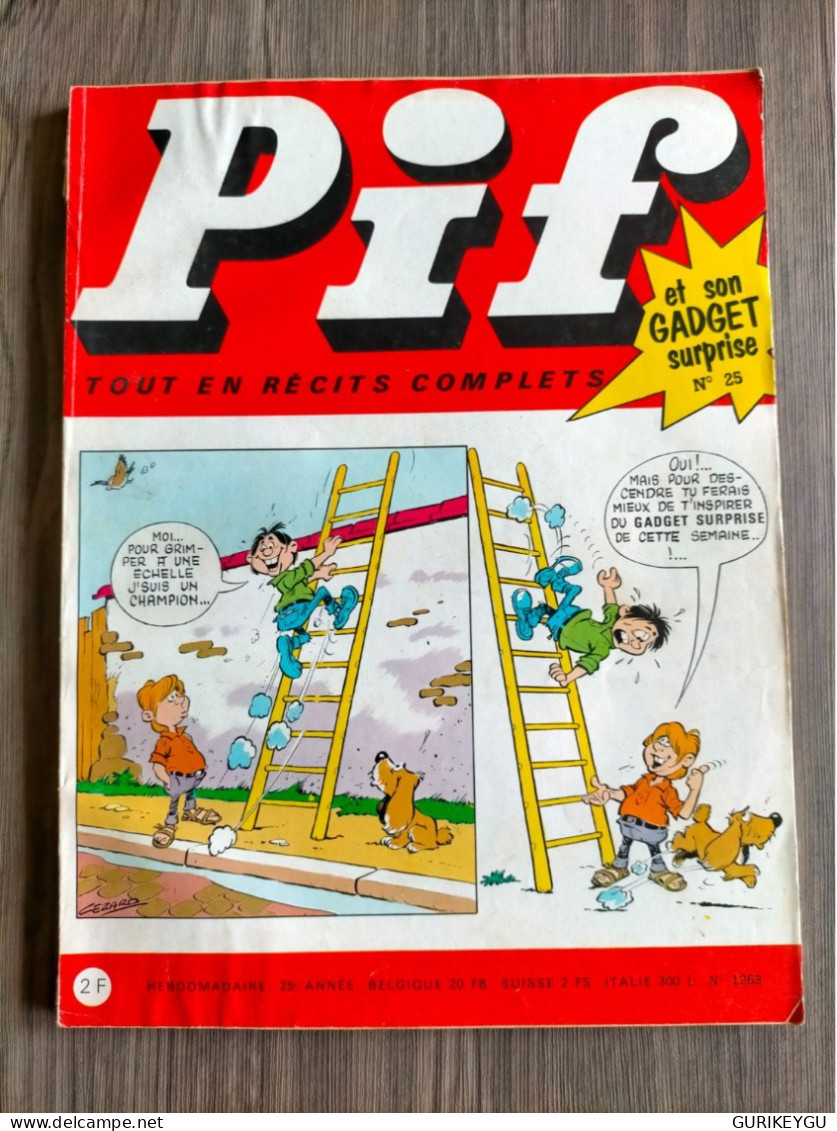 PIF GADGET N° 25   GOTLIB 1969 - Pif & Hercule