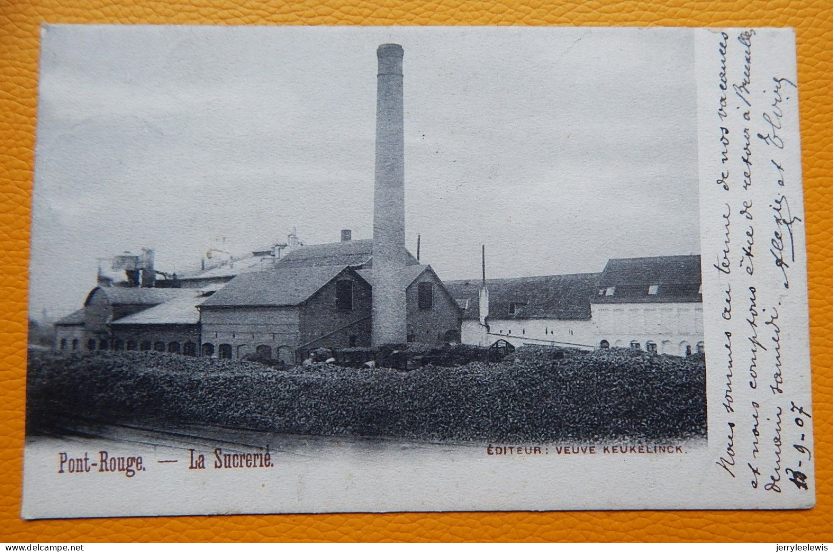 COMINES - WARNETON  -   PONT-ROUGE   - La Sucrerie -  1907 - Comines-Warneton - Komen-Waasten