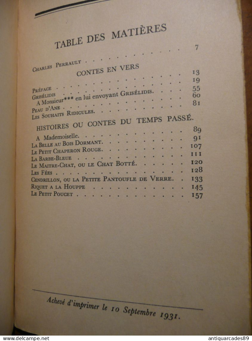 CONTES DE MA MERE L'OIE - Auteurs Français