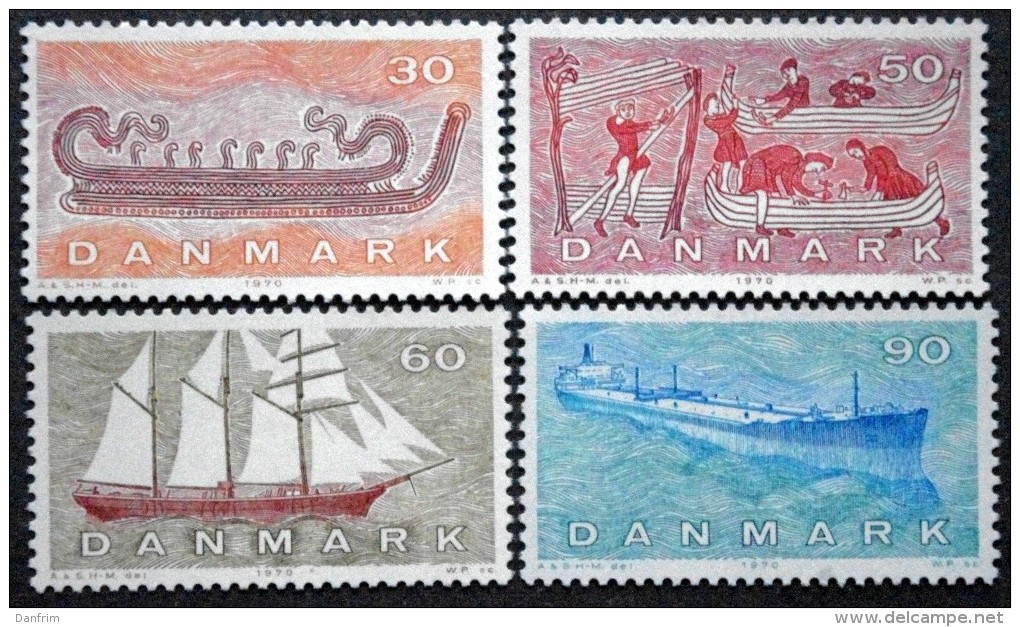 Denmark 1970  Shipping  Minr.501-504   MNH  (**)   ( Lot L 233  ) - Nuovi