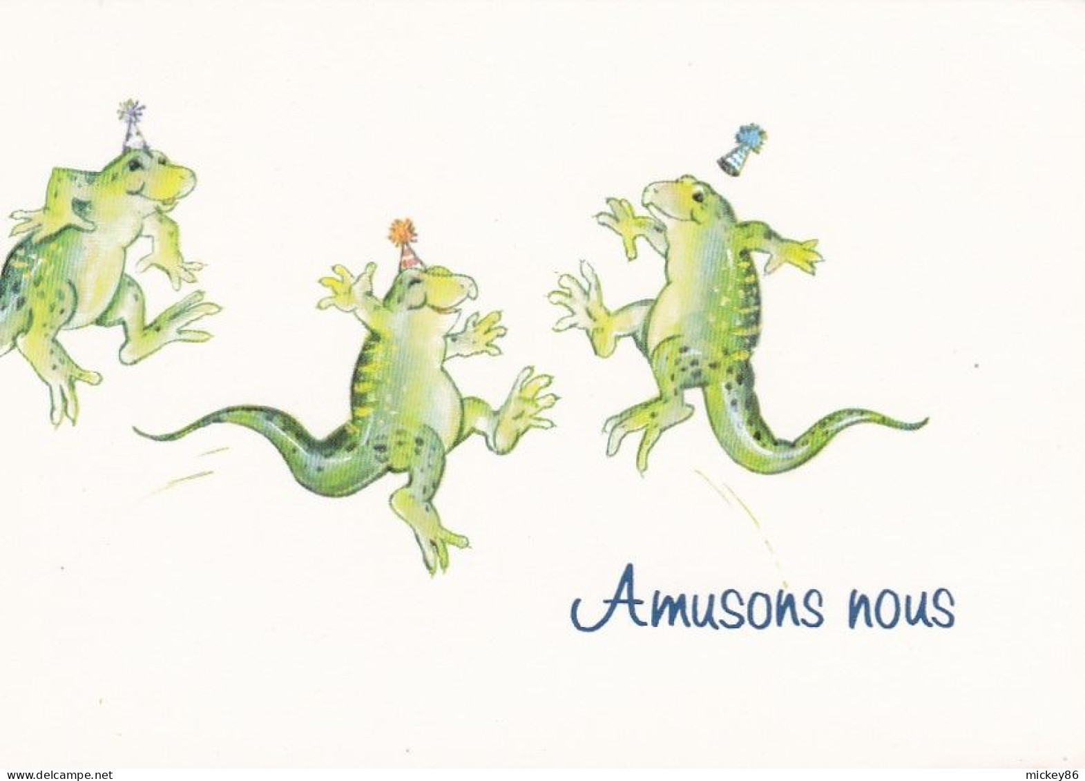 Humour--- "Amusons Nous ! " ----grenouilles  ---Animal Party - Humour