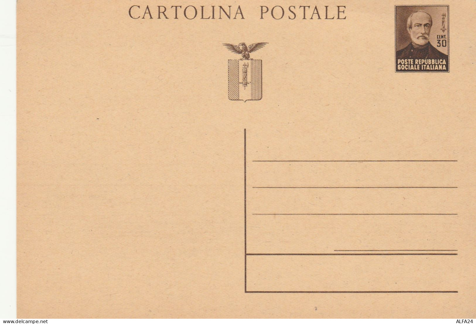 INTERO POSTALE NUOVO RSI CENT.30 (LN452 - Entiers Postaux