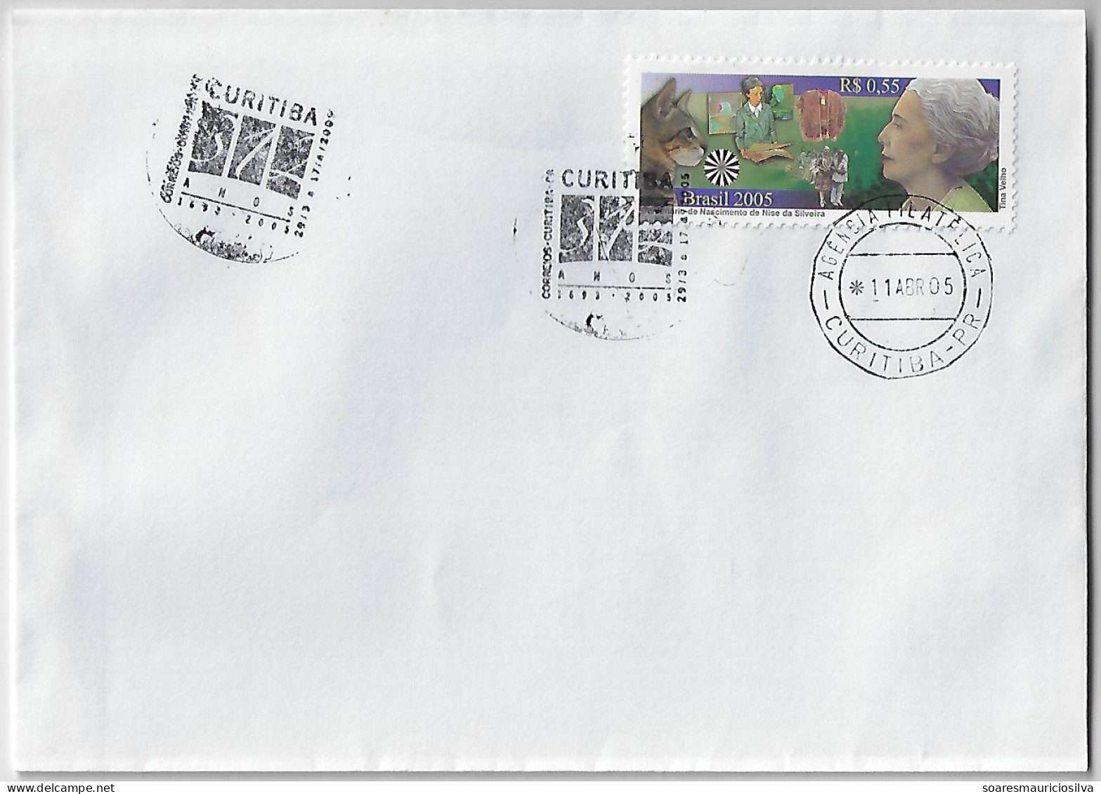 Brazil 2005 Cover Commemorative Cancel 312 Years Of Curitiba City - Brieven En Documenten