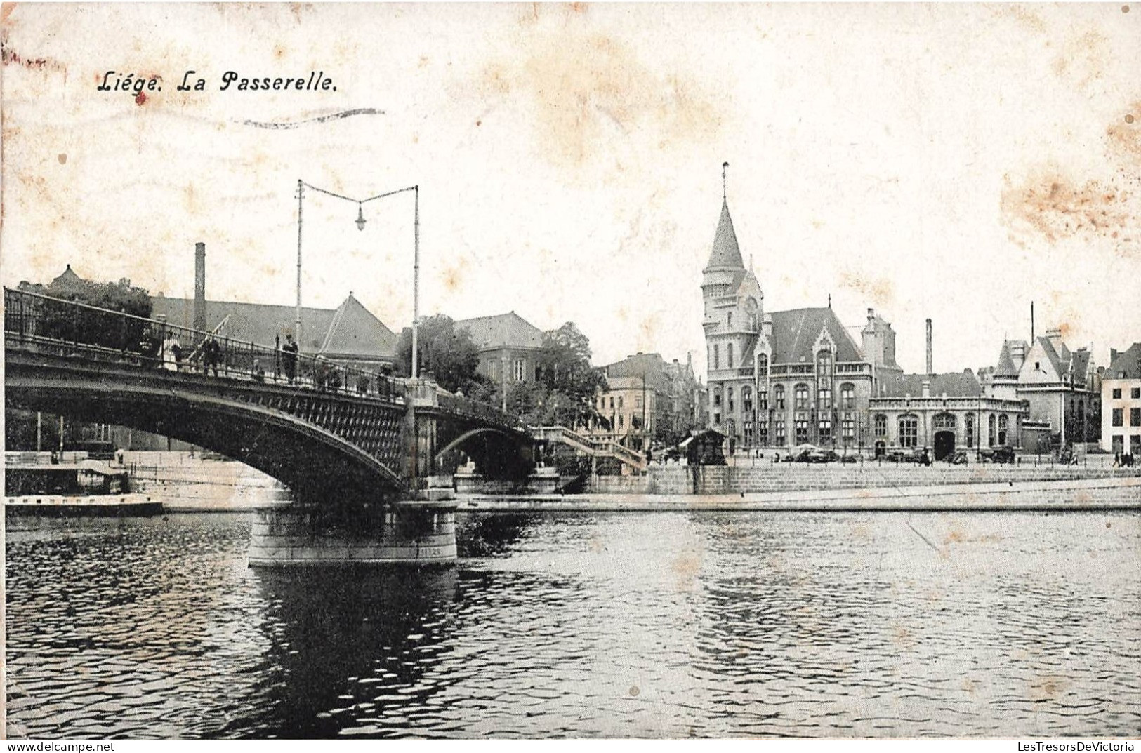 BELGIQUE - Liège - Vue Sur La Passerelle - Carte Postale Ancienne - Liege