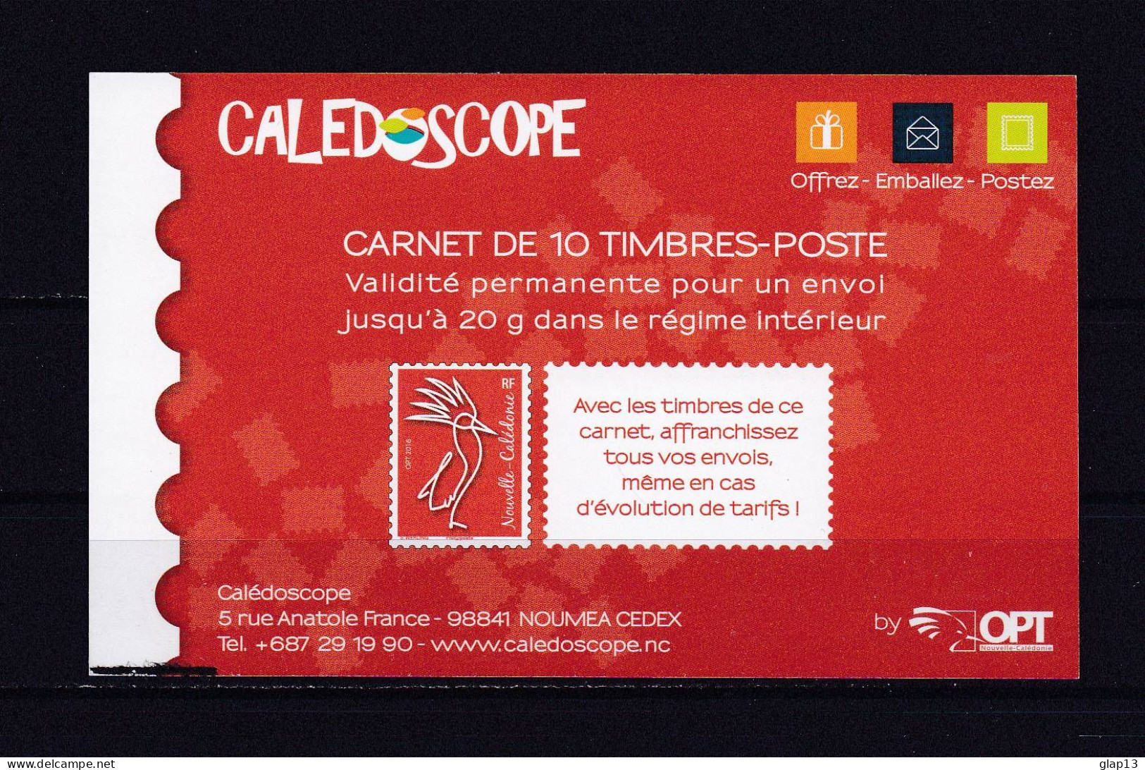 NOUVELLE CALEDONIE 2016 CARNET N°C1289 NEUF** CAGOU - Booklets