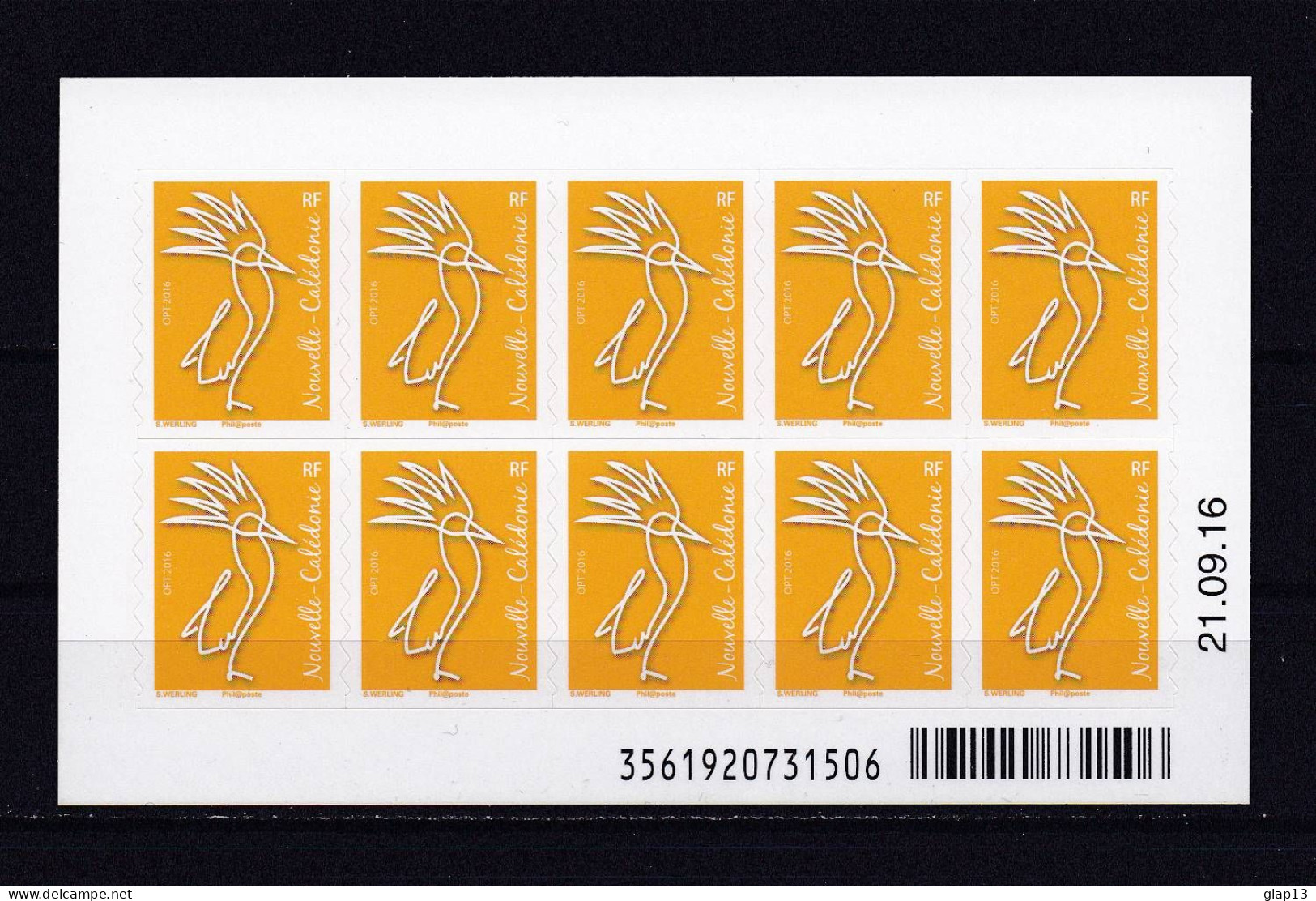 NOUVELLE CALEDONIE 2016 CARNET N°C1290 NEUF** CAGOU - Cuadernillos