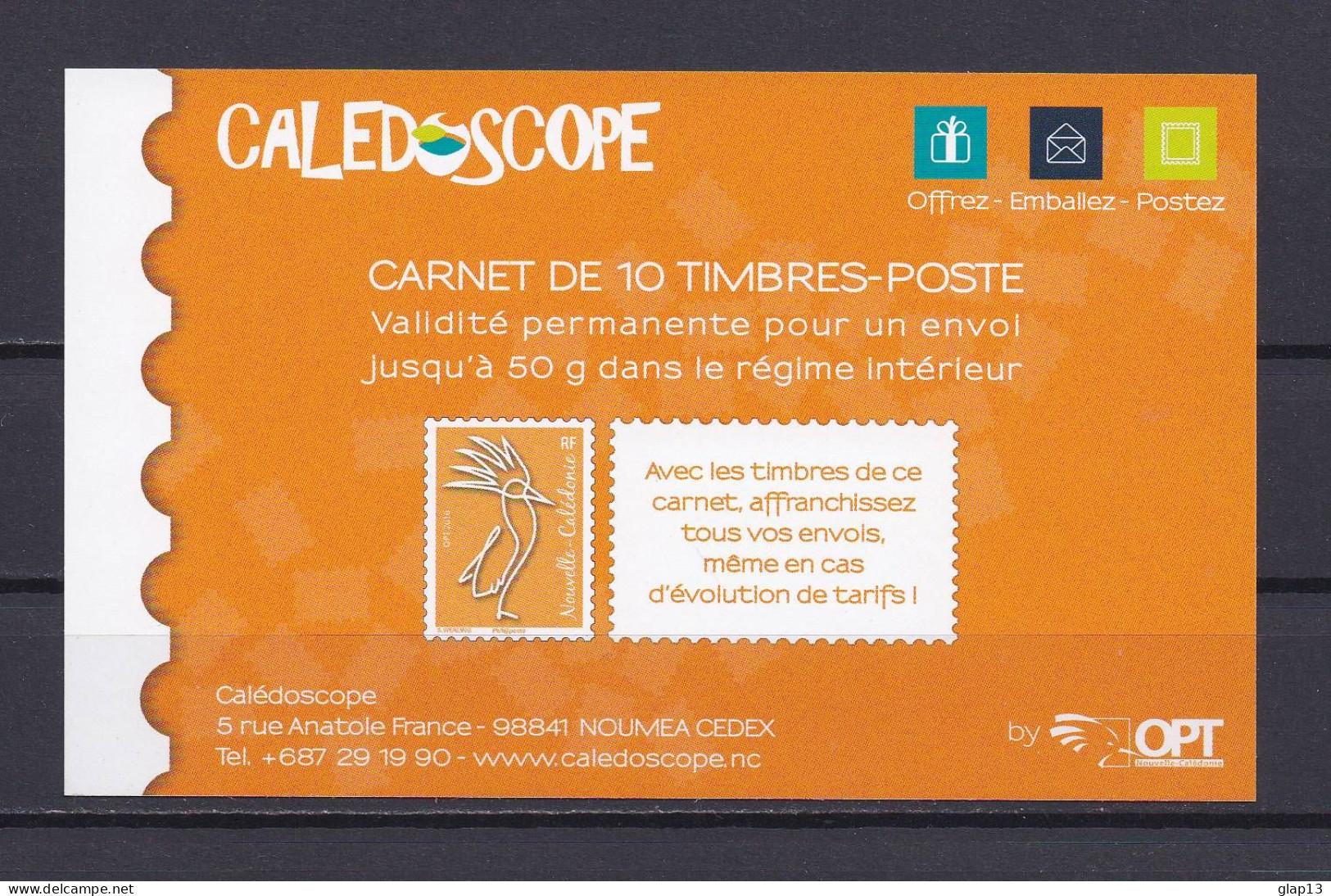 NOUVELLE CALEDONIE 2016 CARNET N°C1290 NEUF** CAGOU - Markenheftchen