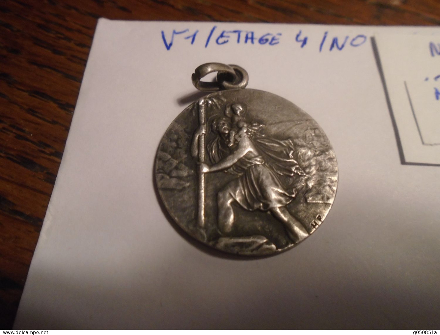 V1/Etage/4 - N° 134 //  MEDAILLE EN ARGENT (St Chritophe )  +++  3photos - 2 Francs