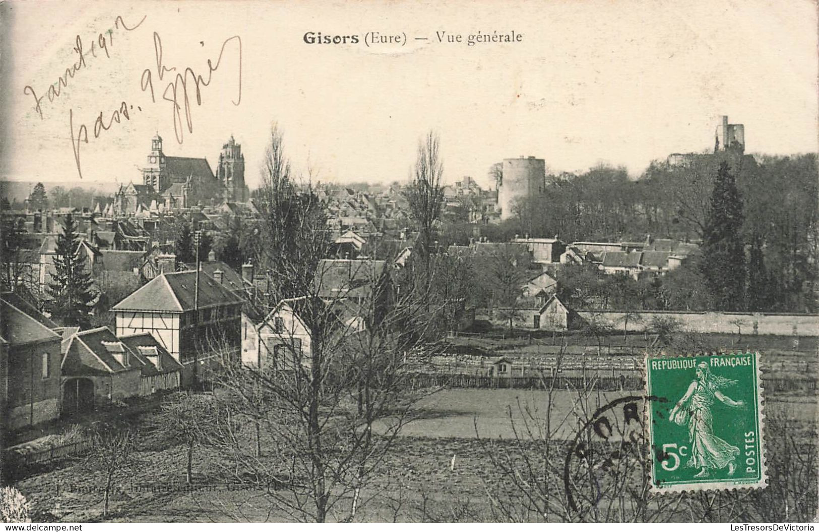 FRANCE - Gisors - Vue Générale - Carte Postale Ancienne - Gisors