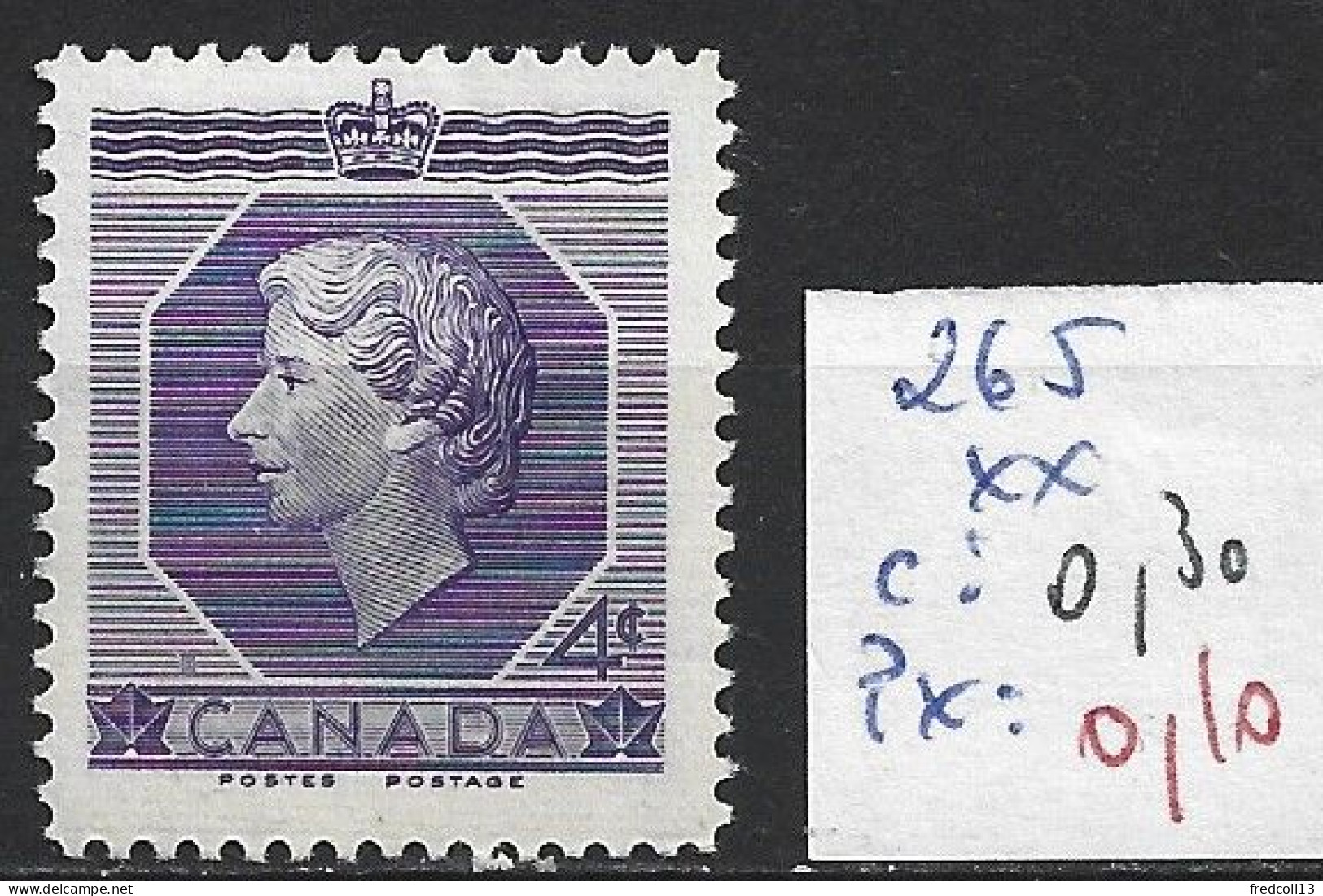CANADA 265 ** Côte 0.30 € - Unused Stamps