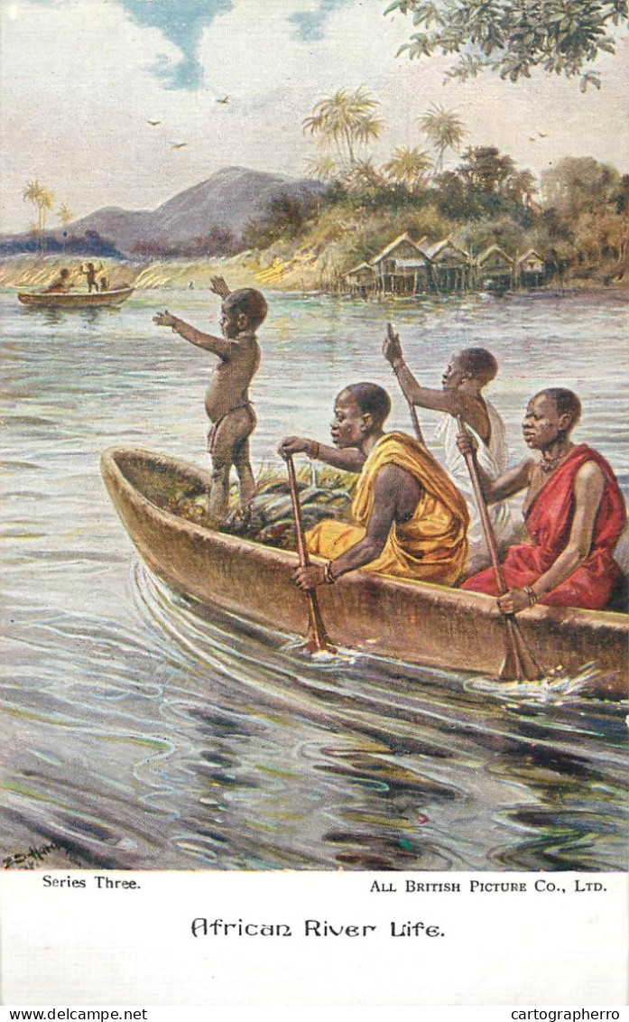 Ghana - Gold Coast African River Life (unstick Back) - Ghana - Gold Coast