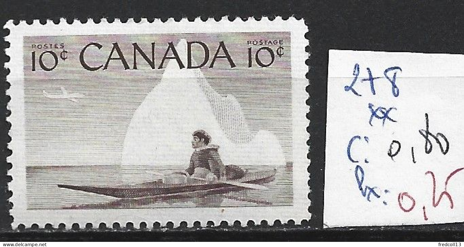 CANADA 278 ** Côte 0.80 € - Unused Stamps