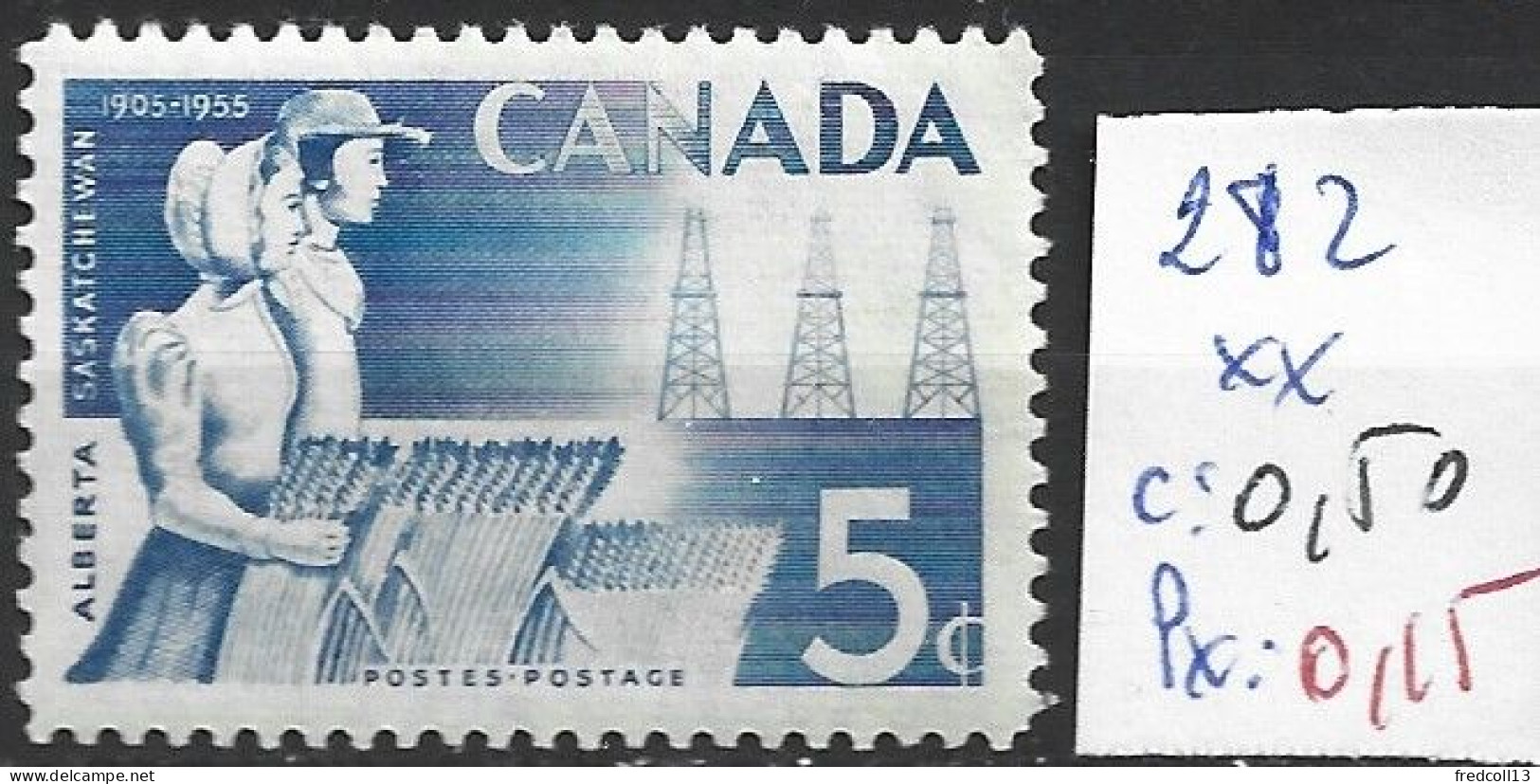 CANADA 282 ** Côte 0.50 € - Neufs