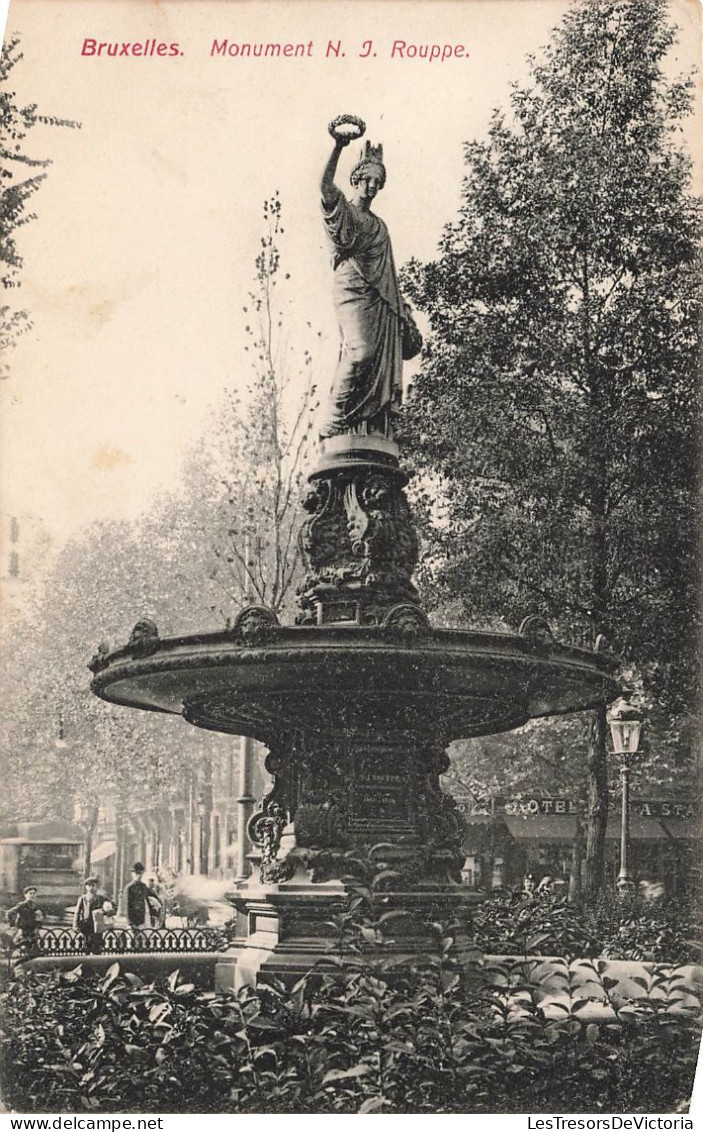 BELGIQUE - Bruxelles - Monument N.J. Rouppe - Carte Postale Ancienne - Monumenti, Edifici