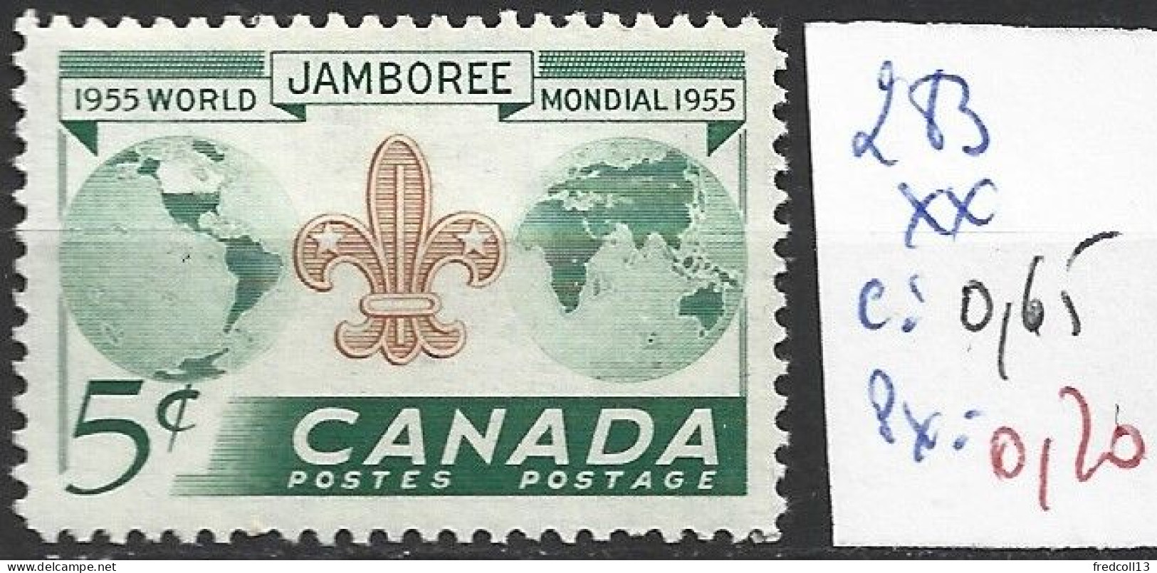 CANADA 283 ** Côte 0.65 € - Neufs