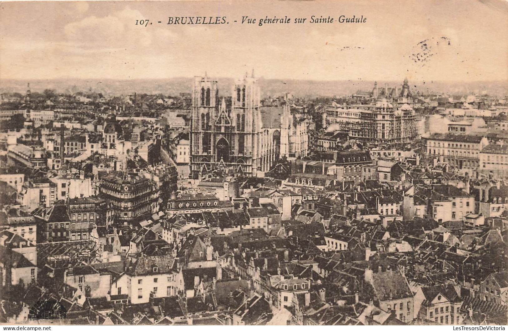 BELGIQUE - Bruxelles - Vue Générale Sur Sainte Gudule - Carte Postale Ancienne - Monumenti, Edifici