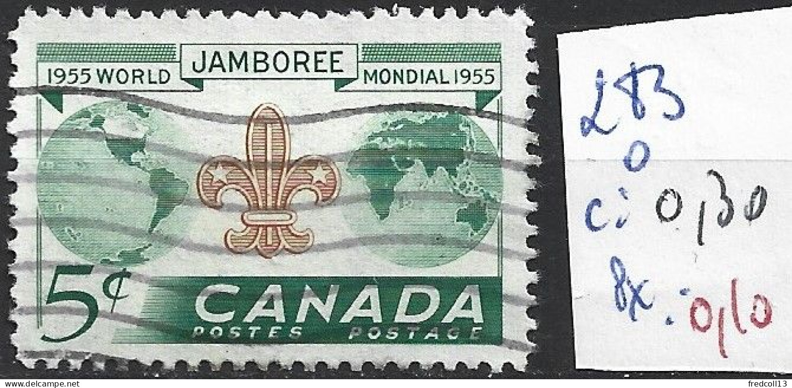 CANADA 283 Oblitéré Côte 0.30 € - Oblitérés