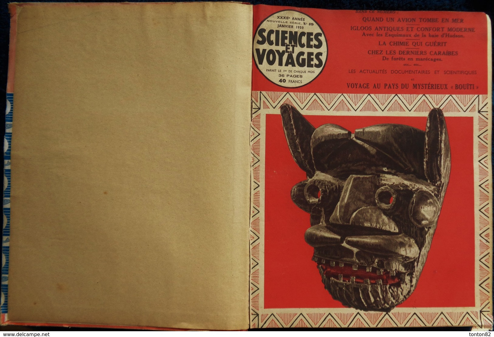 Sciences Et Voyages - Reliure Année 1950 - 12 Numéros . - Ciencia